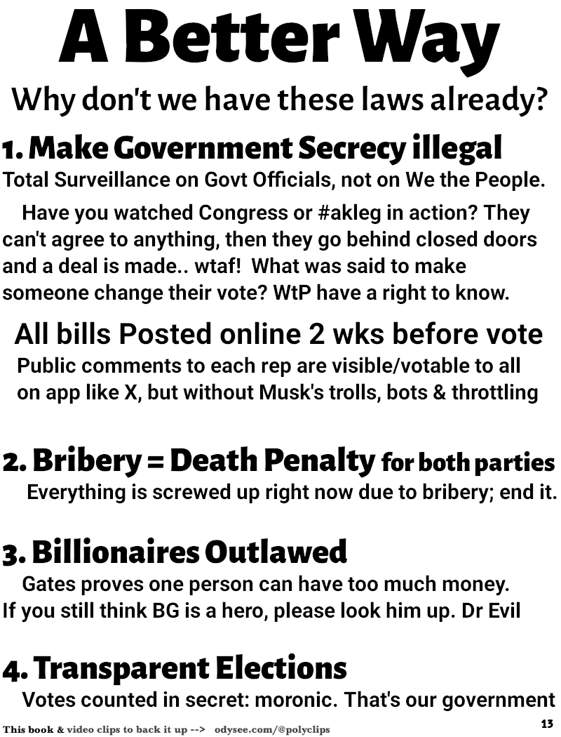 A few Common Sense laws